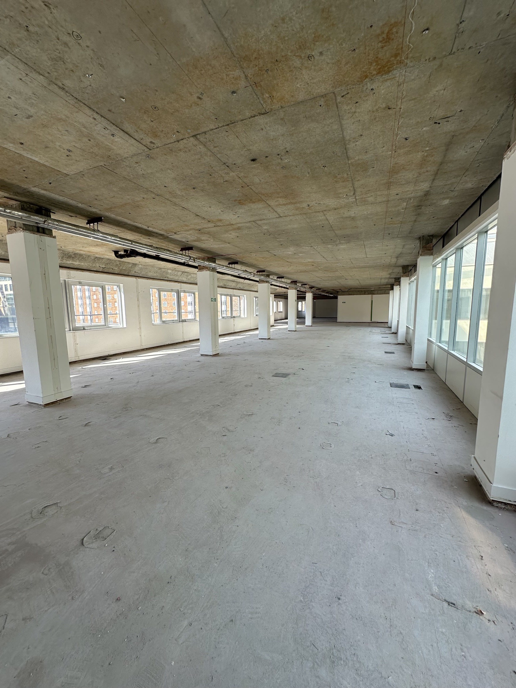 Atrium walkway — glass balustrade corridor — After